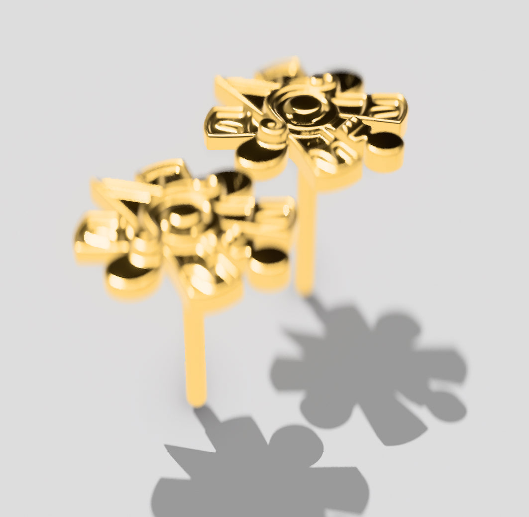 Nahui Ollin IZTLI earring studs